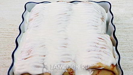 Рецепт налистников с творогом, запеченные в духовке