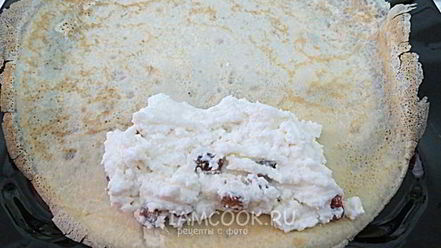 Рецепт налистников с творогом, запеченные в духовке