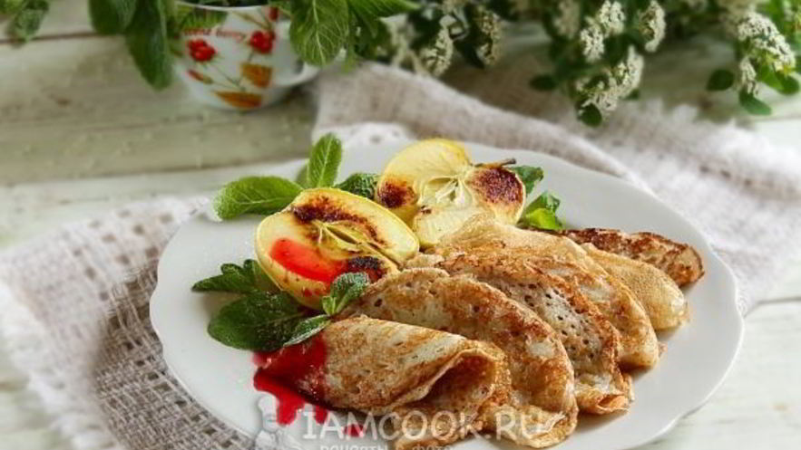 Рецепт постных блинов на дрожжах