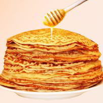 Рецепт Пышных блинов на молочной сыворотке