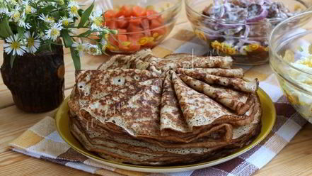 Рецепт ржаных блинов