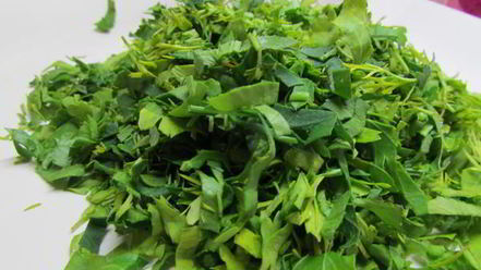 Рецепт сырных блинов с зеленью