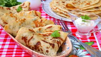 Рецепт Сырных блинов