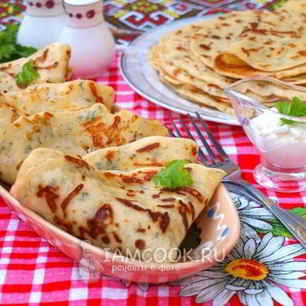 Рецепт Сырных блинов