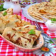 Рецепт Сырных блинов