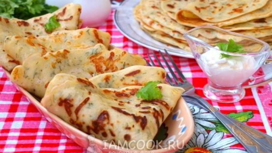 Рецепт сырных блинов