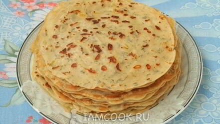 Рецепт сырных блинов