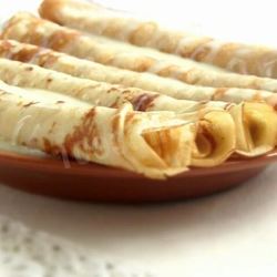 Рецепт Тонких блинчиков на молоке ореховые