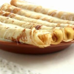 Рецепт Тонких блинчиков на молоке ореховые