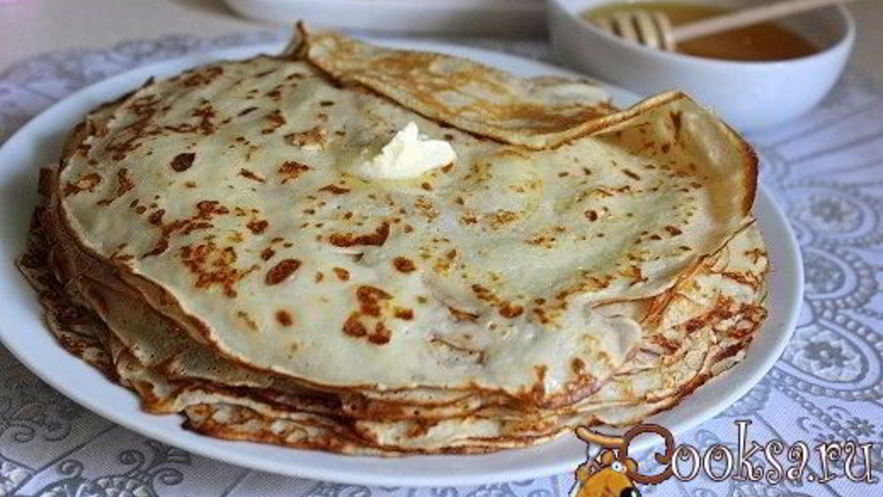 Рецепт тонких блинов на кефире
