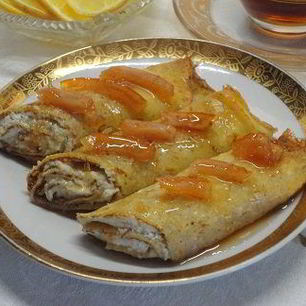 Рецепт Тыквенных блинов на рисовой муке