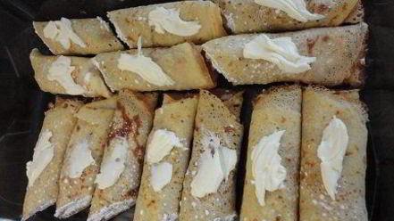 Рецепт тыквенных блинов на рисовой муке