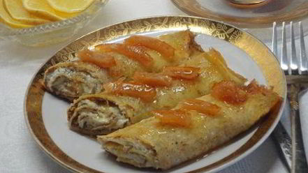 Рецепт тыквенных блинов на рисовой муке