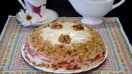 Рецепт ячневых блинов с творогом