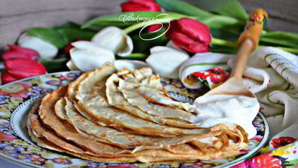 Рецепт Заварных блинов на кефире