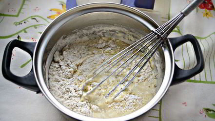 Рецепт заварных блинов на кефире