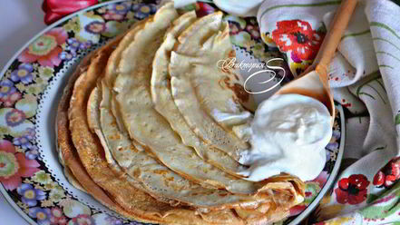 Рецепт заварных блинов на кефире