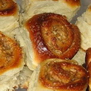 Рецепт Булочек из быстрого теста с яблоком