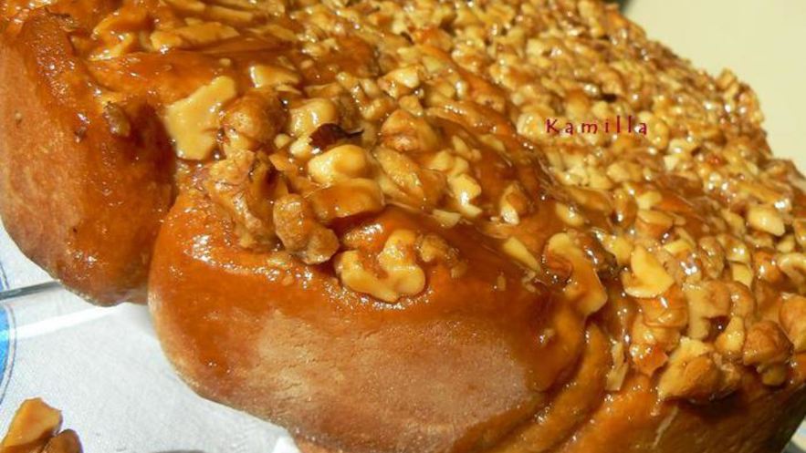 Рецепт булочек с корицей и грецкими орехами