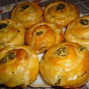 Рецепт Булочек с сыром и зеленью