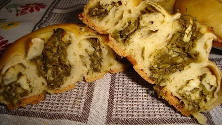 Рецепт булочек с сыром и зеленью