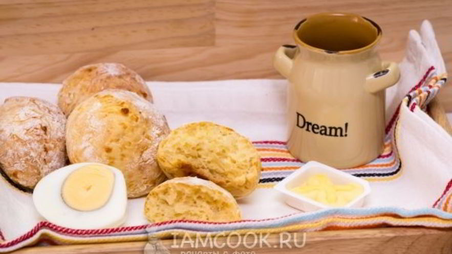 Рецепт булочек с сыром на молоке