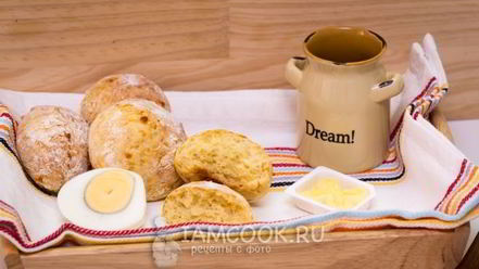 Рецепт булочек с сыром на молоке