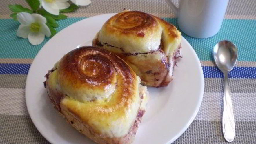 Рецепт булочек с вареньем