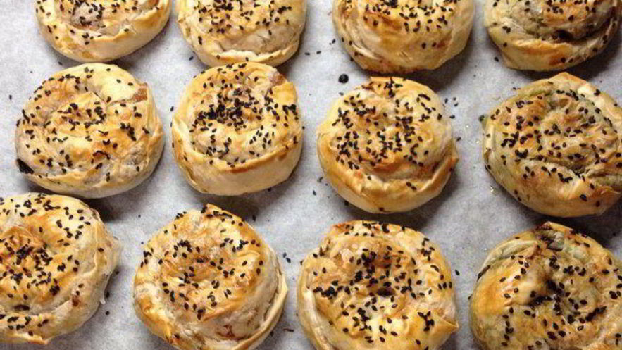 Рецепт булочек со шпинатом из теста фило