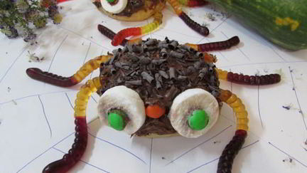 Рецепт Булочек Страшно смешные паучки