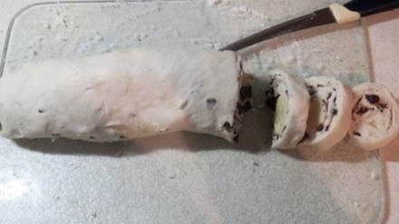 Рецепт шоколадна-банановых булочки улитки