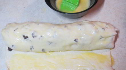 Рецепт шоколадна-банановых булочки улитки