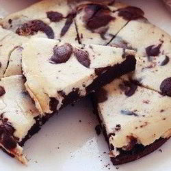 Рецепт Брауни-чизкейка шоколадно-банановый