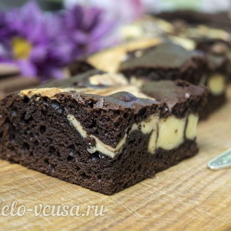 Рецепт Брауни-чизкейка
