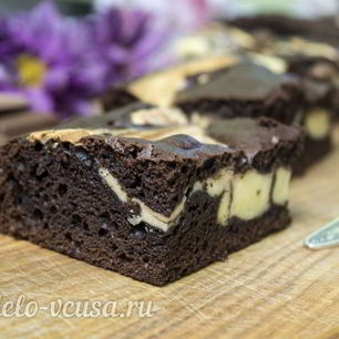 Рецепт Брауни-чизкейка