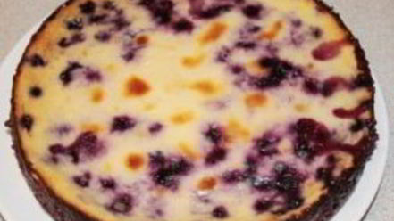 Рецепт черничного чизкейка со сливками