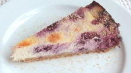 Рецепт черничного чизкейка со сливками