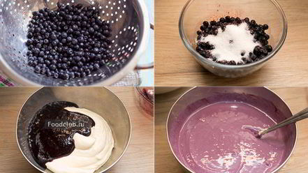 Рецепт черничного чизкейка