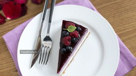 Рецепт черничного чизкейка