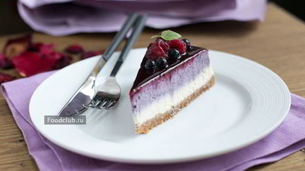 Рецепт черничного чизкейка
