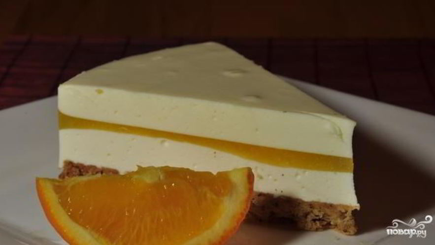 Рецепт чизкейка без выпечки с желе