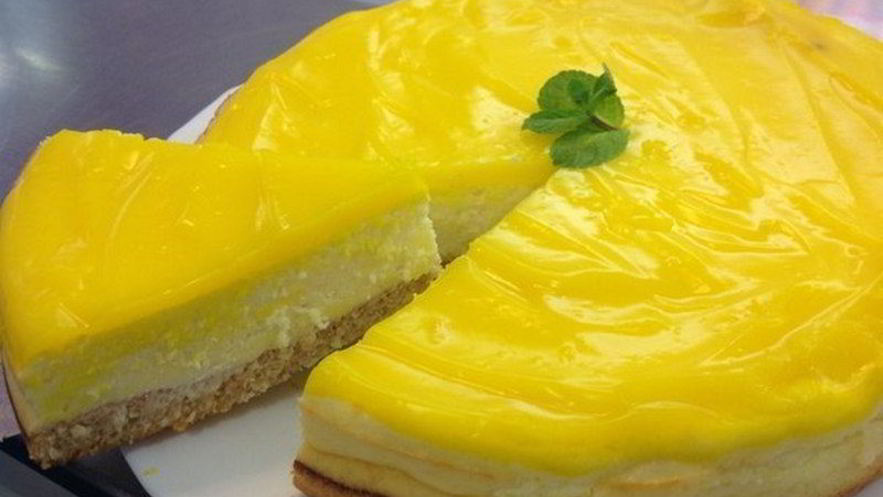 Рецепт чизкейка нью-йорк с лимонным топпингом