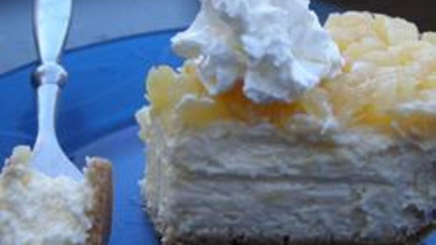 Рецепт чизкейка с ананасами