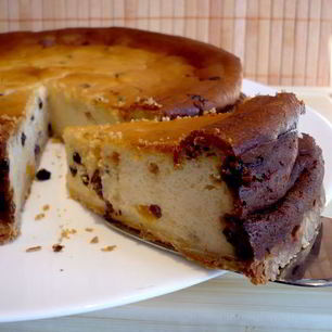 Рецепт Чизкейка с апельсином и изюмом