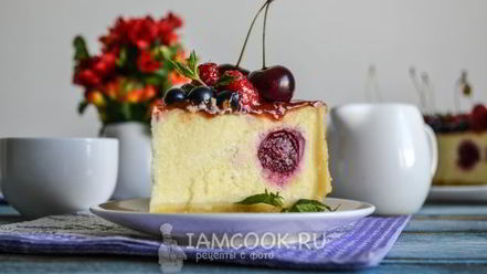 Рецепт чизкейка с вишней