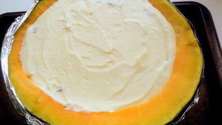 Рецепт чизкейка в тыкве паутинка