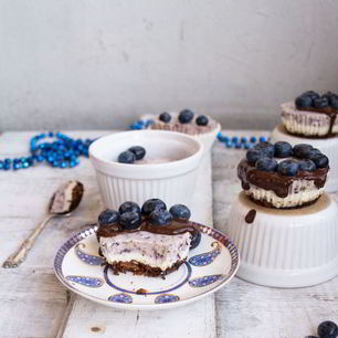 Рецепт Чизкейков с лавандой и голубикой