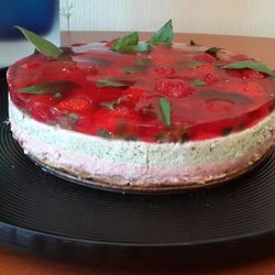 Рецепт Клубнично-базиликового чизкейк