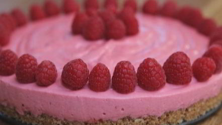 Рецепт малинового чизкейка