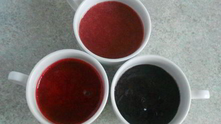 Рецепт тройных ягодных чизкейков